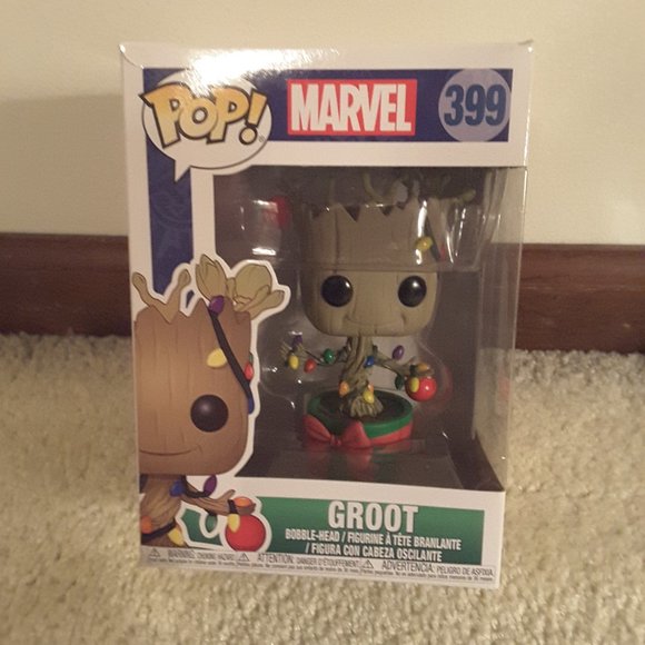 Holiday Funko Marvel lot of 3 Groot Spider-Man and Thanos - Picture 2 of 9